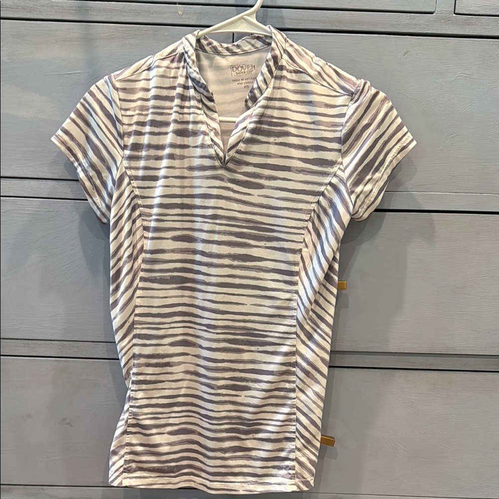 Dover Saddlery Short Sleeve Equestrian Riding Top Size XS